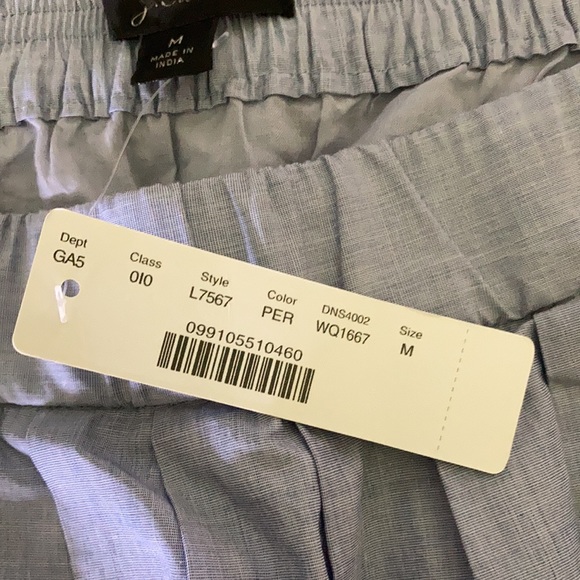 NWT J. Crew Blue Rickrack Trim Poplin Midi Skirt in Peri 100% Cotton Size Medium - Picture 8 of 11